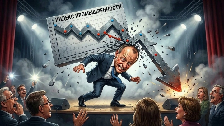 Предсказание Путина сбывается на глазах. Немецкая промышленность идёт на дно так быстро, что даже Мерц забил тревогу