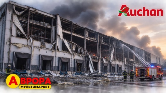Сдачи Макрону: Под Киевом уничтожен склад компании «Ашан»